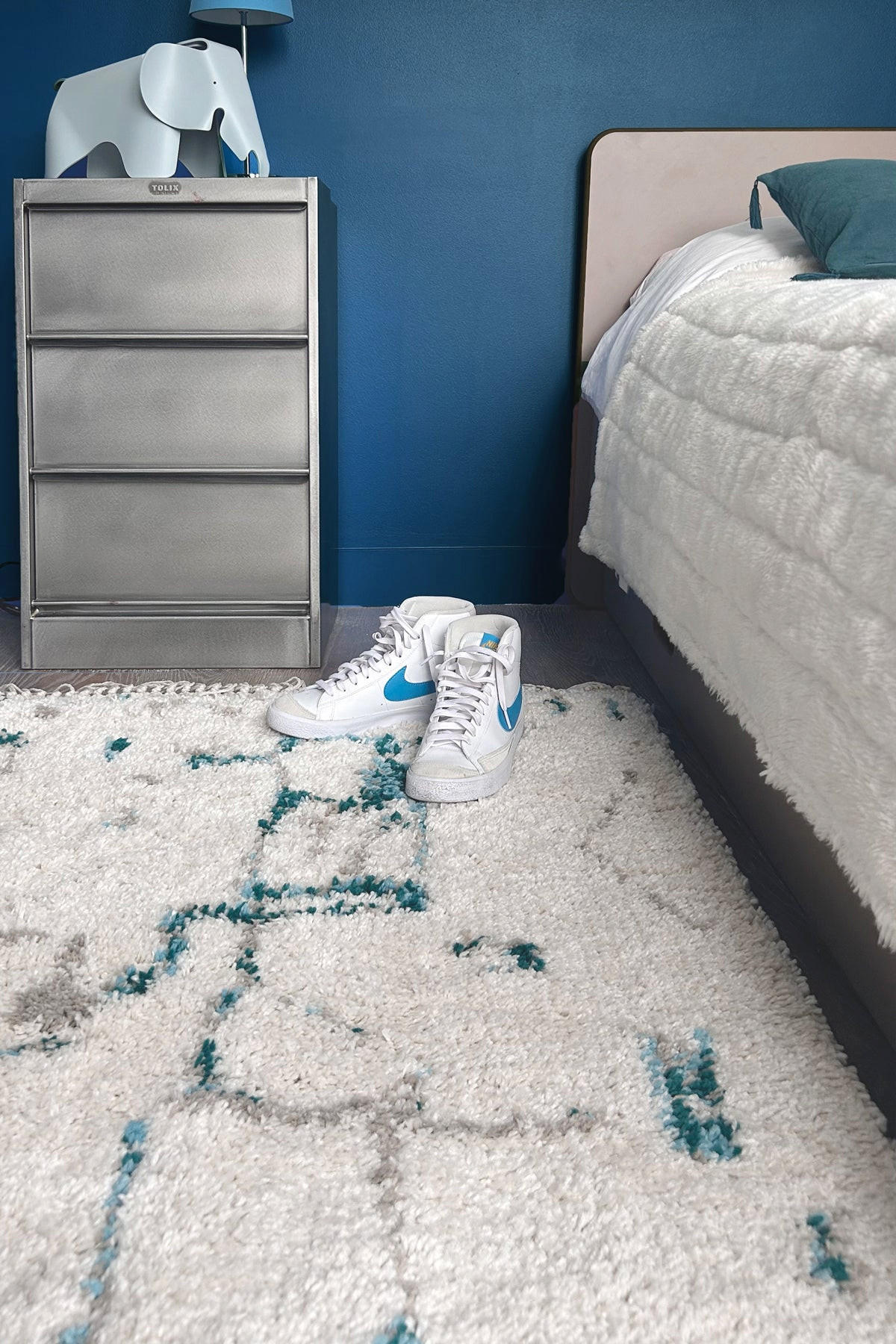 TEPPICH mit Grafik und Designmotiv blau - Blau, Textil (120/170cm) - AFK Living