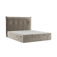 POLSTERBETT Liano mit Stauraum 140/200 cm Beige im Lotta Stoff - Beige/Schwarz, Holz/Holzwerkstoff (140/200cm) - AltaBeds