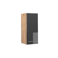 HÄNGESCHRANK Fame-Line Anthrazit Hochglanz 30 cm - Anthrazit/Eiche Wotan, Holzwerkstoff (30/72/34.1cm) - Vicco