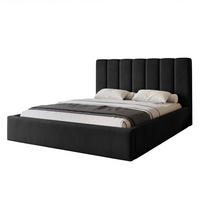 POLSTERBETT CIERO 180x200 cm Schwarz Samt (Stoff Magic Velvet) - mit Bettkasten und Lattenrost - Schwarz, Holzwerkstoff/Textil (180/200cm) - Ravio
