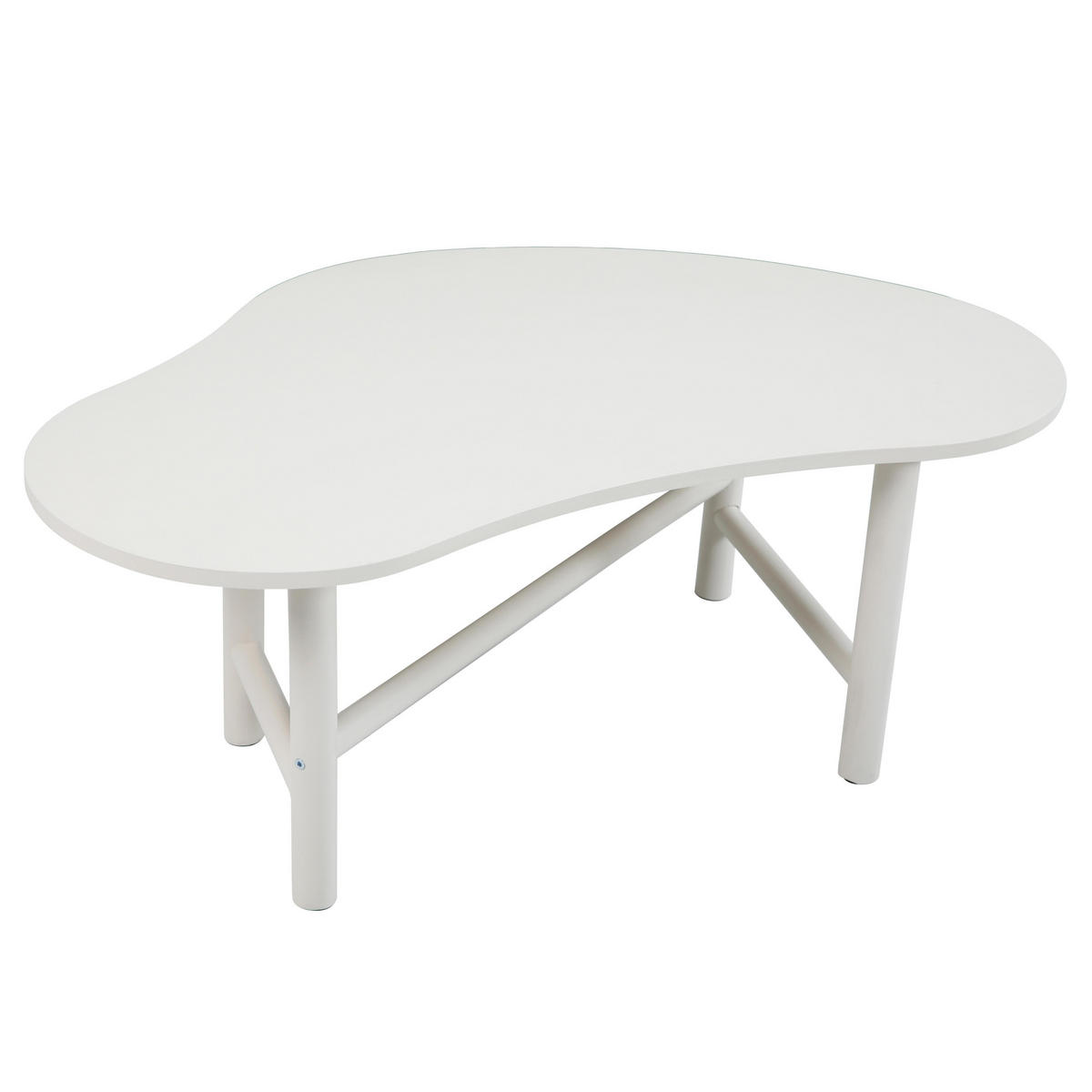 COUCHTISCH, Weiß - Weiß, Holz (100/60/38cm) - Oviala