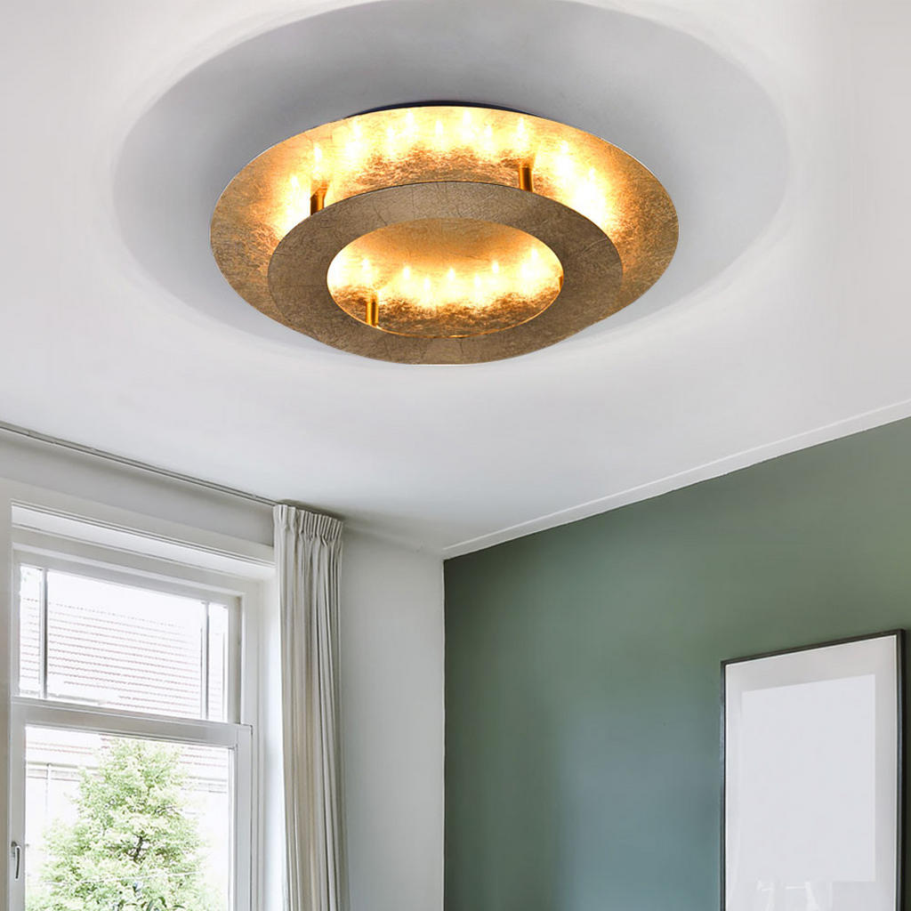 Thumbnail - Led, Gold, Metall, Rund, 40x8x40 cm, Lampen & Leuchten, LED Beleuchtung, LED-Deckenleuchten