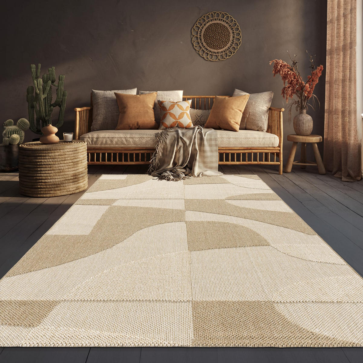OUTDOORTEPPICH 200/280 cm Berlin 542 - Creme, Kunststoff (200/280cm) - Paco Home