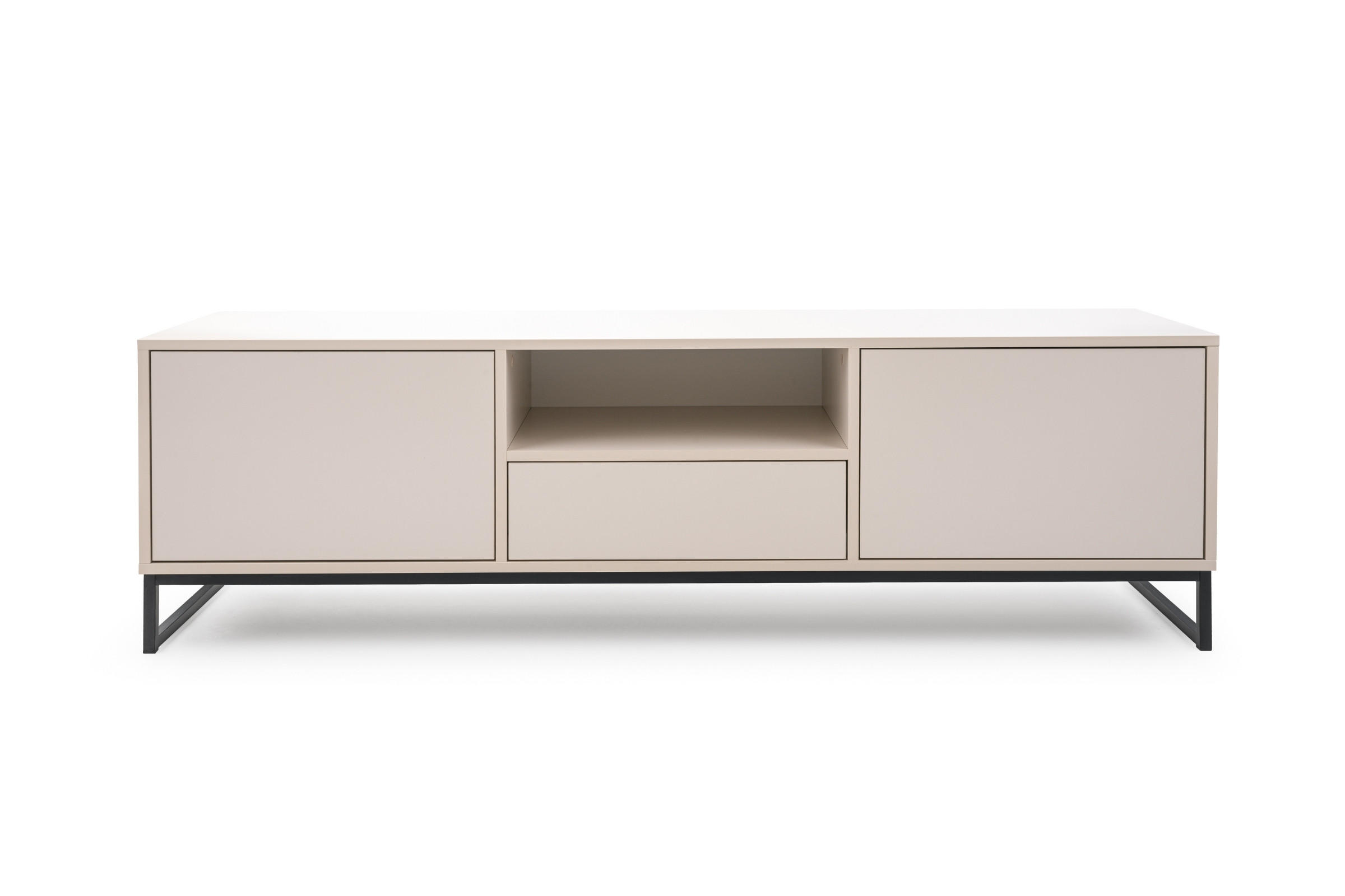 TV-LOWBOARD GENEVE 160/49/45 cm in Sandbeige - Beige, Holzwerkstoff (160/49/45cm) - Deine Möbel 24