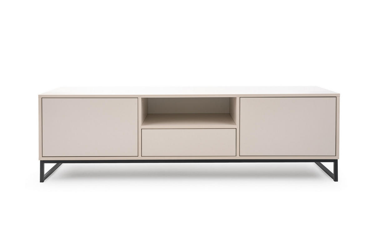 TV-LOWBOARD GENEVE 160/49/45 cm in Sandbeige - Beige, Holzwerkstoff (160/49/45cm) - Deine Möbel 24