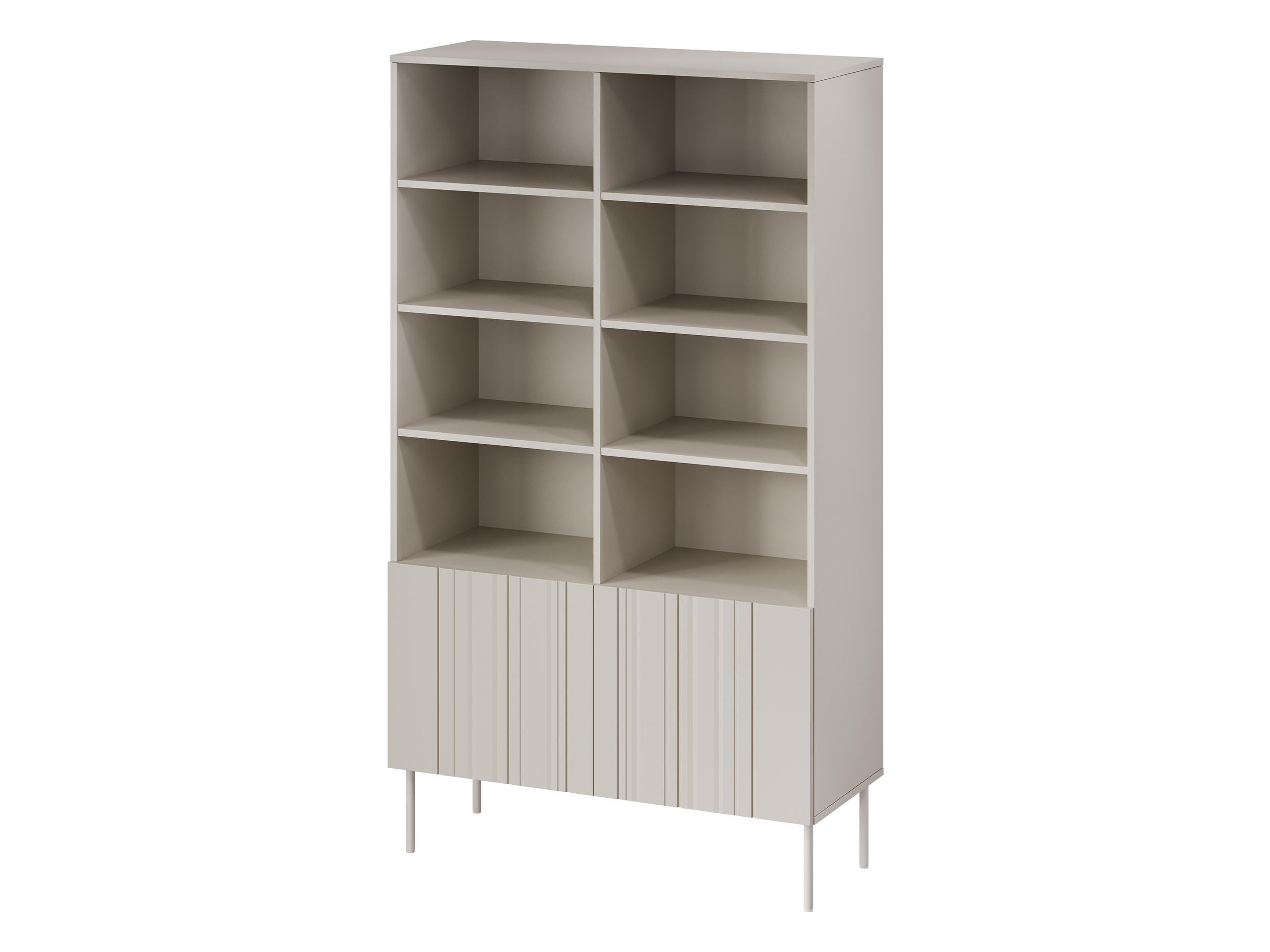 STANDREGAL Isla 100 2D - Beige, Holzwerkstoff/Metall (101/175/40cm) - MIRJAN24