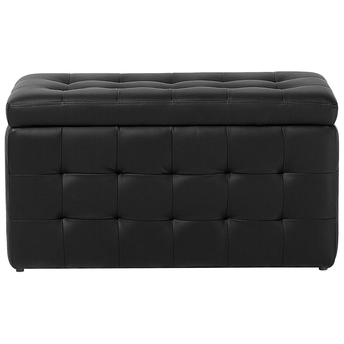 TRUHENBANK Michigan 42/72/40 cm - Schwarz, Kunststoff (72/40/42cm) - Beliani