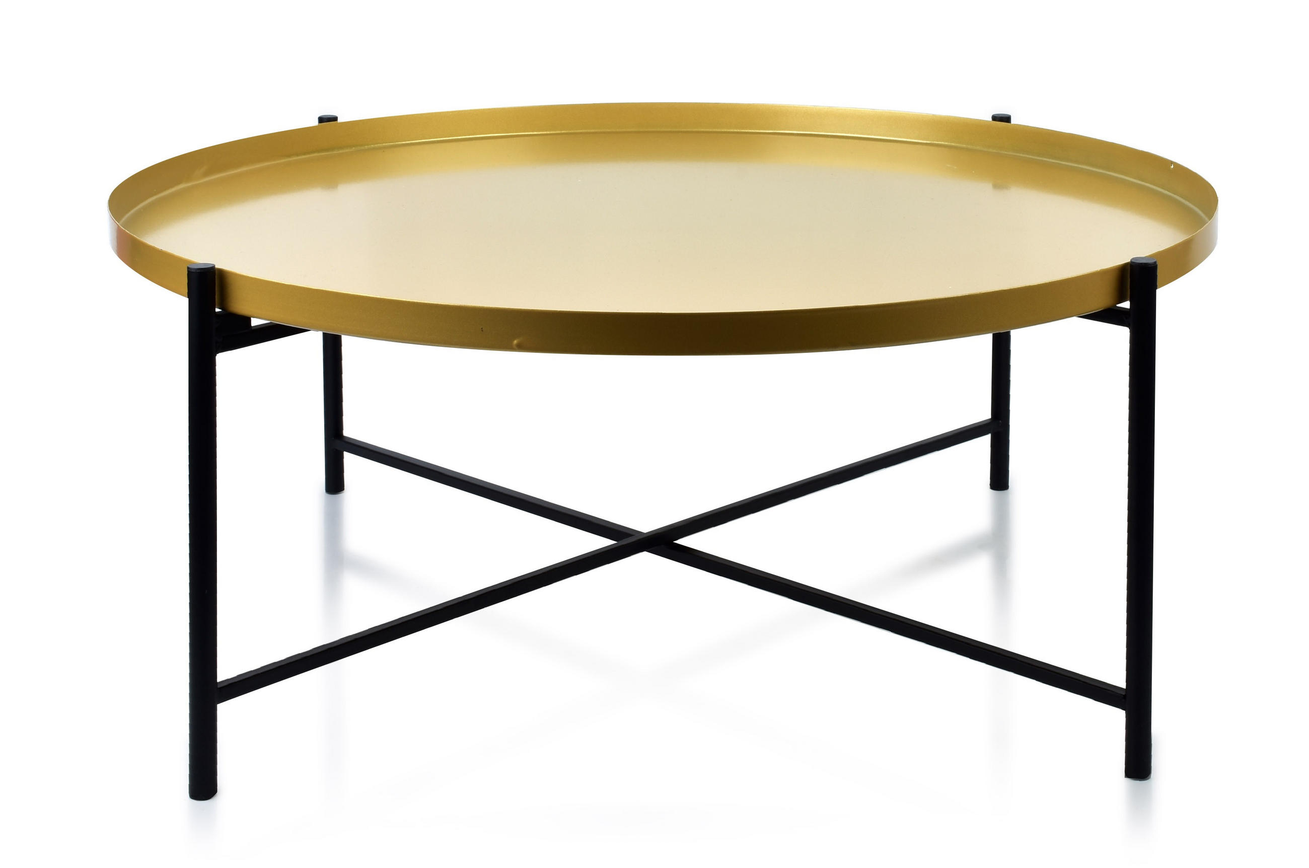 COUCHTISCH Lucas Gold 76.5/76.5/32 cm Metall - Goldfarben, Metall (76.5/76.5/32cm) - Mondex