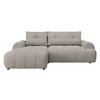 ECKSOFA Fiorano, Seite: Links - Beige/Schwarz, Holz/Kunststoff (265/177cm) - MIRJAN24