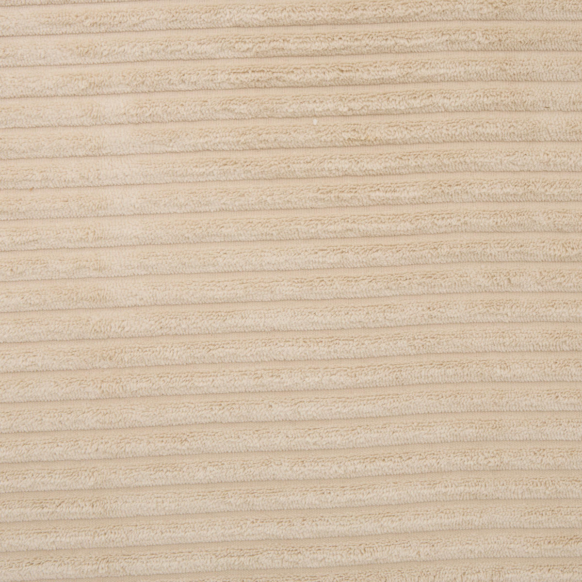 PUFF Cordstoff Sevi 41/35,5/43 cm - Beige, Kunststoff (35.5/43/41cm) - Atmosphera Createur d´interieur