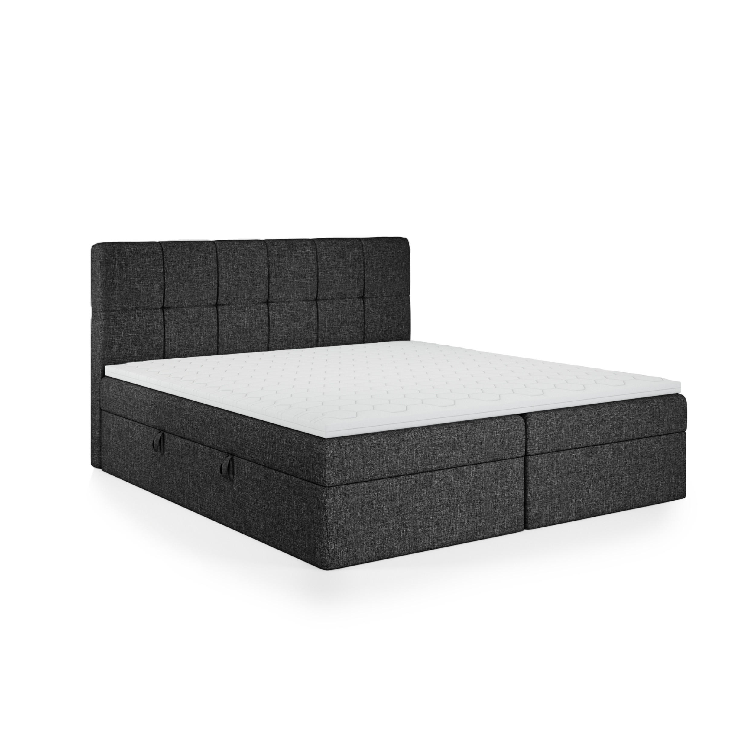 BOXBETT Mokpo 140x200 cm, Schwarz - Schwarz, Textil (140/200cm) - Fedve