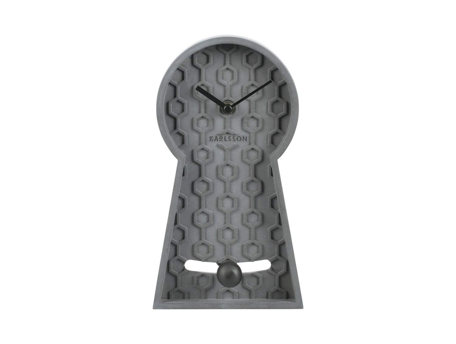 TISCHUHR Honeycomb Grau 25/14/25 cm - Grau, Stein (14/25/25cm) - Karlsson