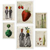 POSTER Set Mit 6 Ästhetische Küche Größe A3 & A4 Weißer Rahmen - Weiß, Papier (29.7/1cm) - Nacnic