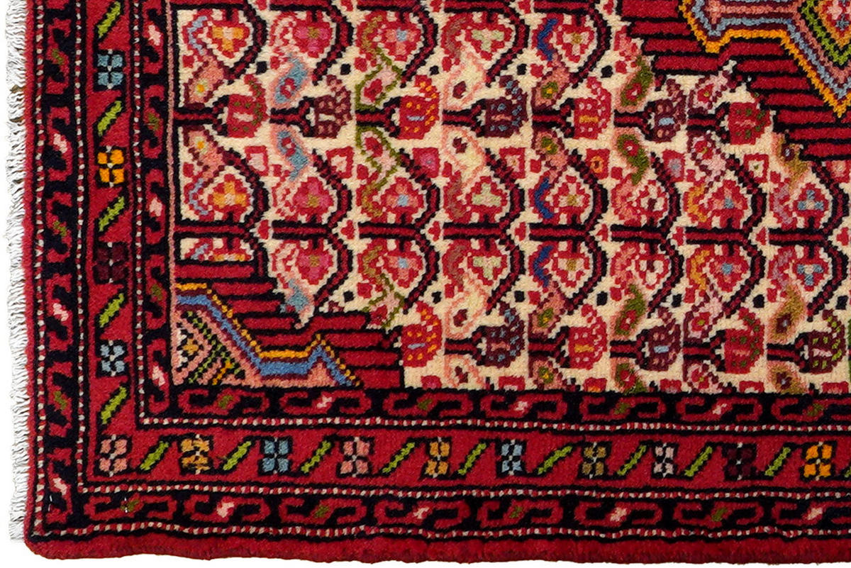 TEPPICH Assadabad Mehrfarbig 102/70 cm Schurwolle - Multicolor, Textil (70/102cm) - Looma
