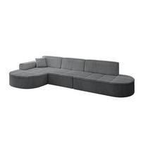 ECKSOFA Ottomane Links TARO-L2 - 328x171x79,5 cm Dunkelgrau - Dunkelgrau, Holzwerkstoff/Textil (328/171cm) - ALTDECOR