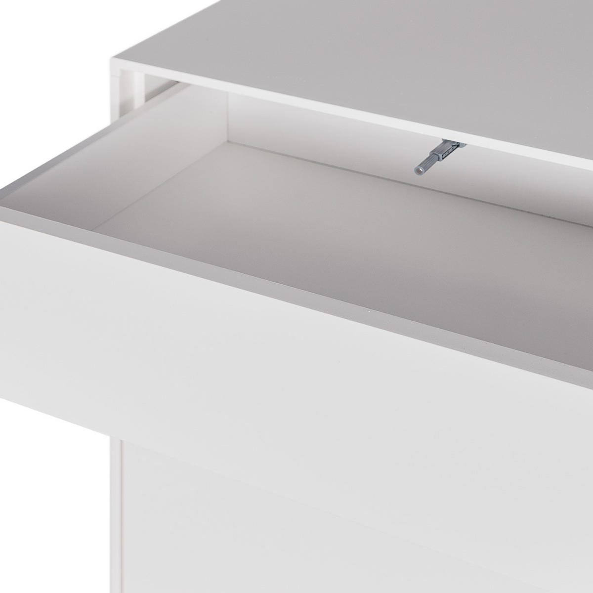 SCHUHKOMMODE mit 1 Schublade und 1 Tür - Eichefarben/Weiß, Holzwerkstoff (60/132/38cm) - home24