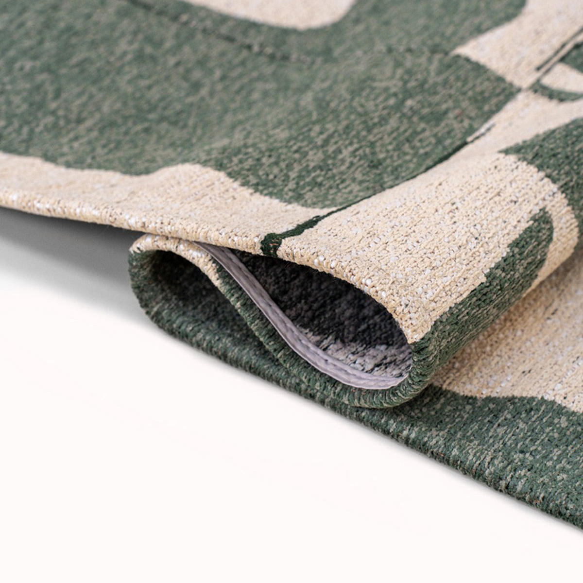 TEPPICH Sea Spray Craft Papercut 80/150 cm - Grün, Textil (80/150cm) - Louis De Poortere