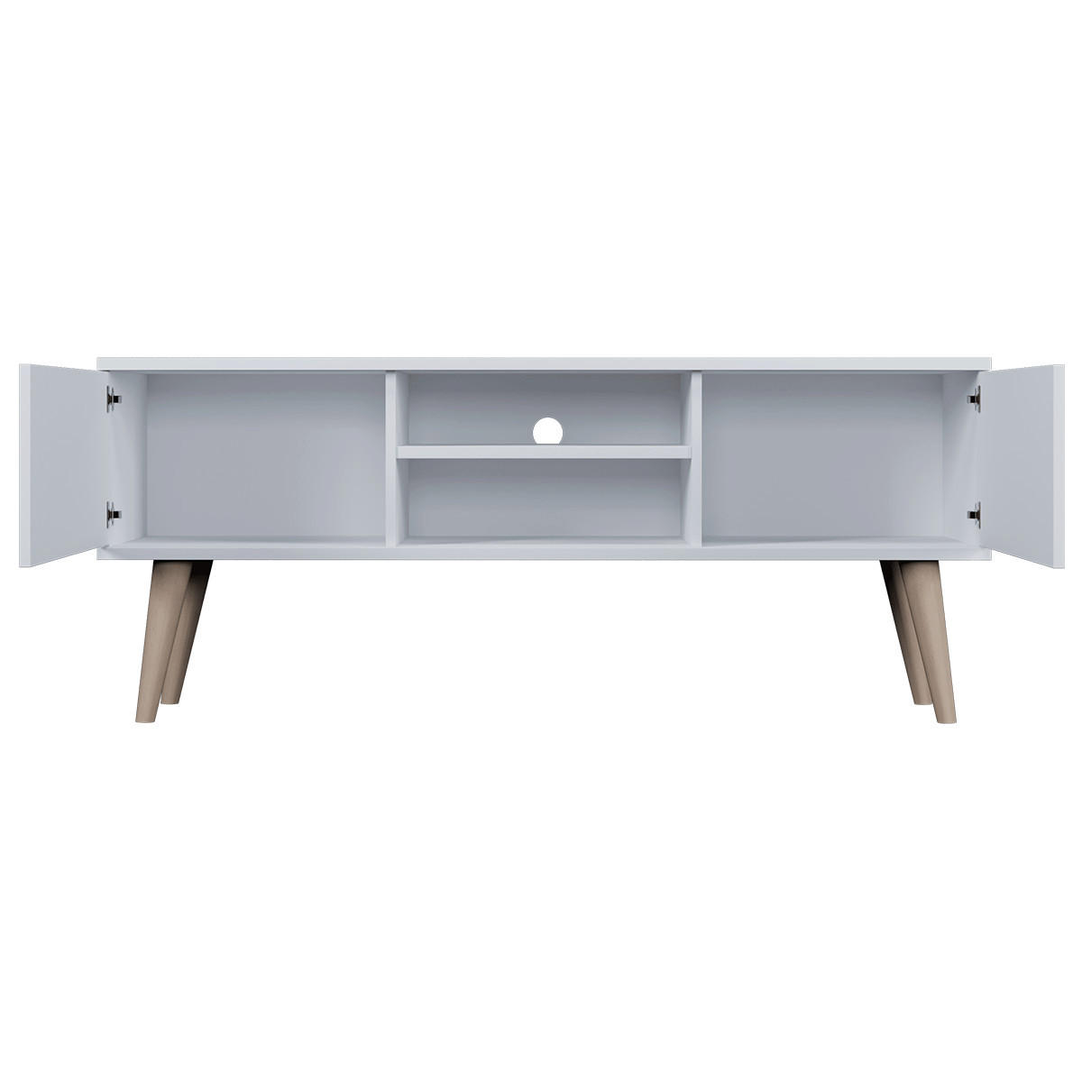 TV STOLÍK Toronto Biela - biela, kompozitné drevo (120/35/55cm) - Petits-meubles