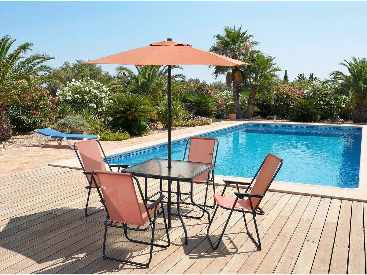 GARTENSET Convivia 4-Sitzer Terracotta - Terracotta, Metall - Habitat Garten