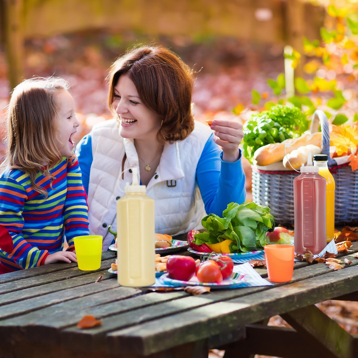 4xQUETSCHFLASCHE - Transparent, Kunststoff (8/26/8cm) - Relaxdays