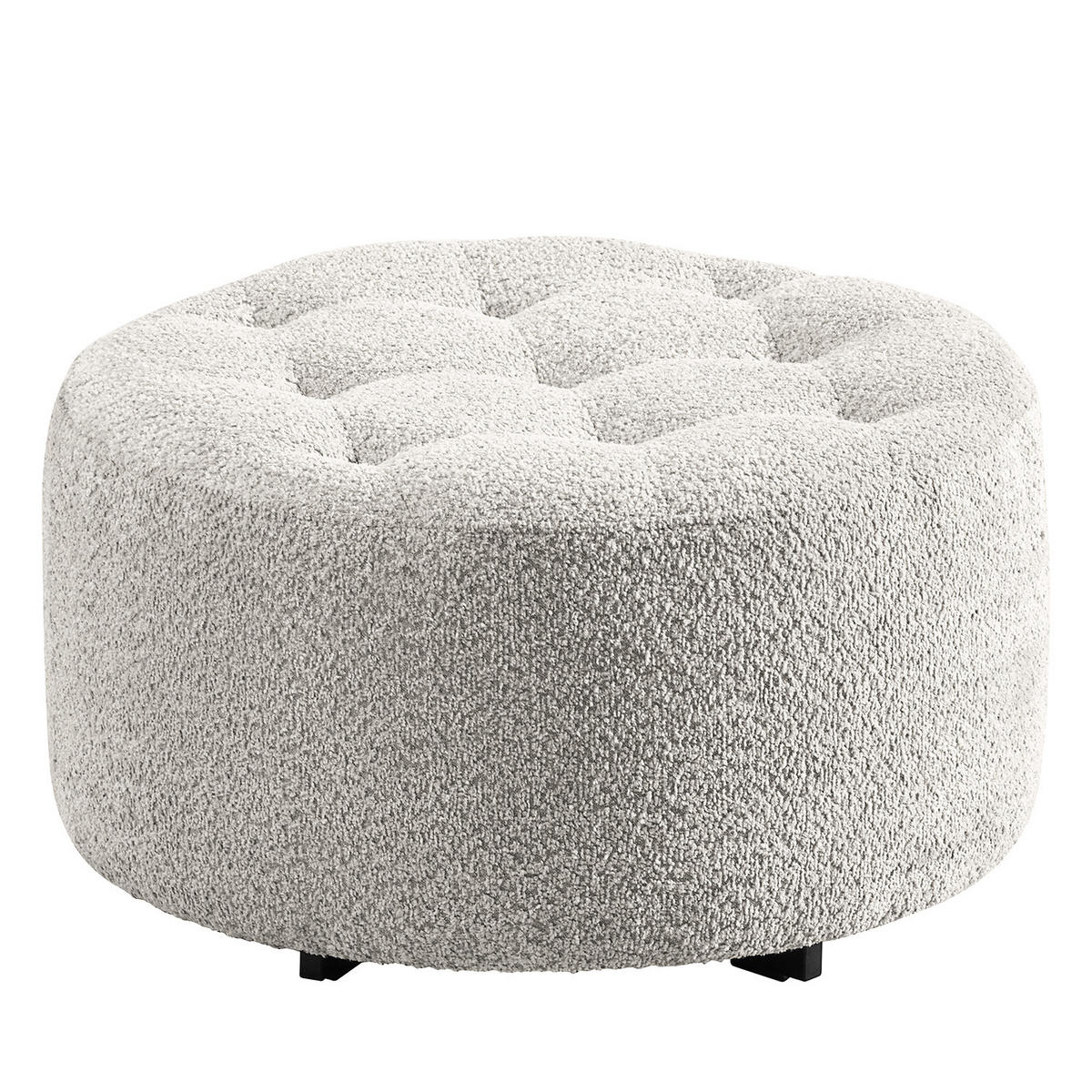 SESSEL - Schwarz/Grau, Textil/Metall (65/65/40cm) - home24