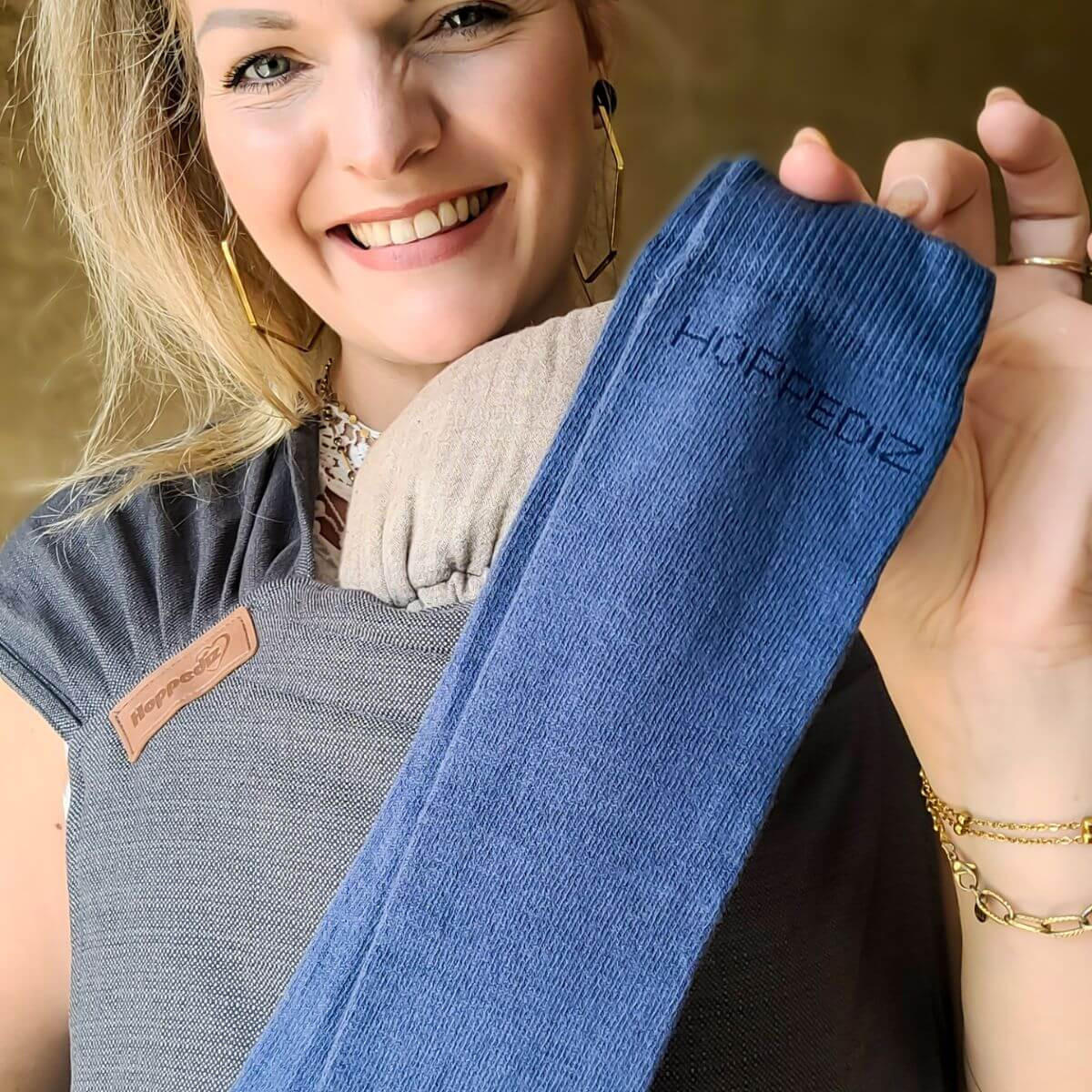 BEINSTULPEN Bio-Babystulpen - Blau, Textil (7.5/0.5/31cm) - Hoppediz