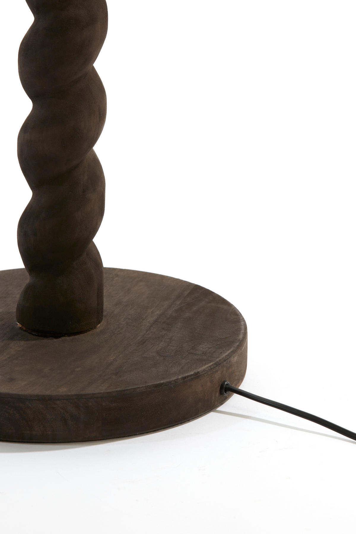 STEHLEUCHTE Nanno Grau Ø30/138 cm - Grau, Holz (30/30/138cm) - Light & Living