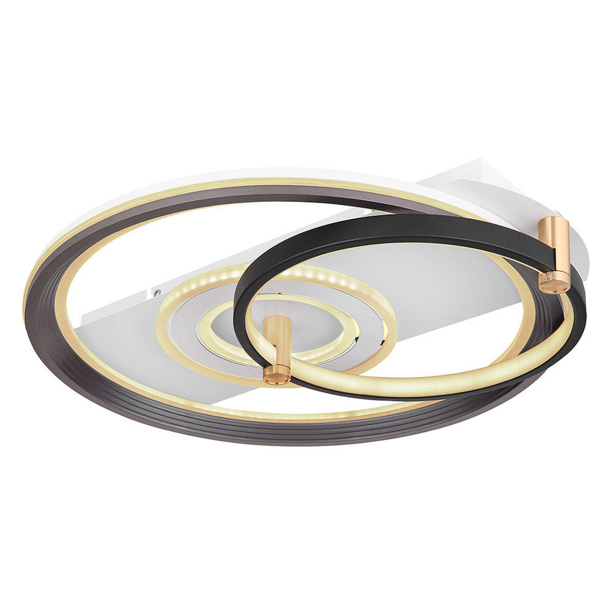 LED DECKENLEUCHTE ANI Metall Schwarz - Schwarz, Metall (52/48/9.5cm) - Globo Lighting