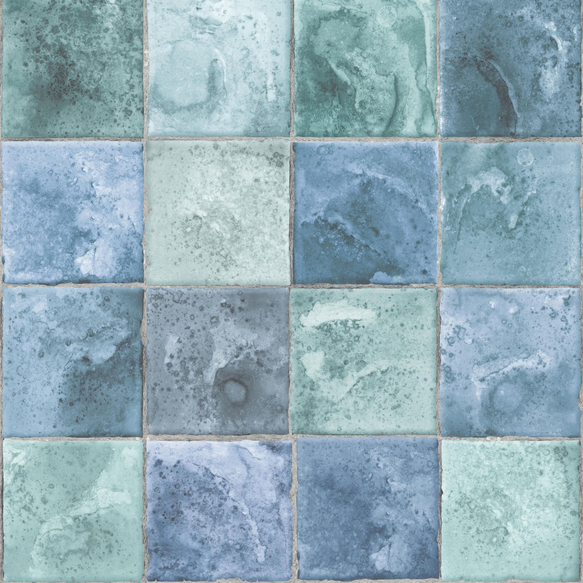 VLIESTAPETE Levi - Blau/Grün, Papier/Kunststoff (52/1000cm) - Superfresco Easy