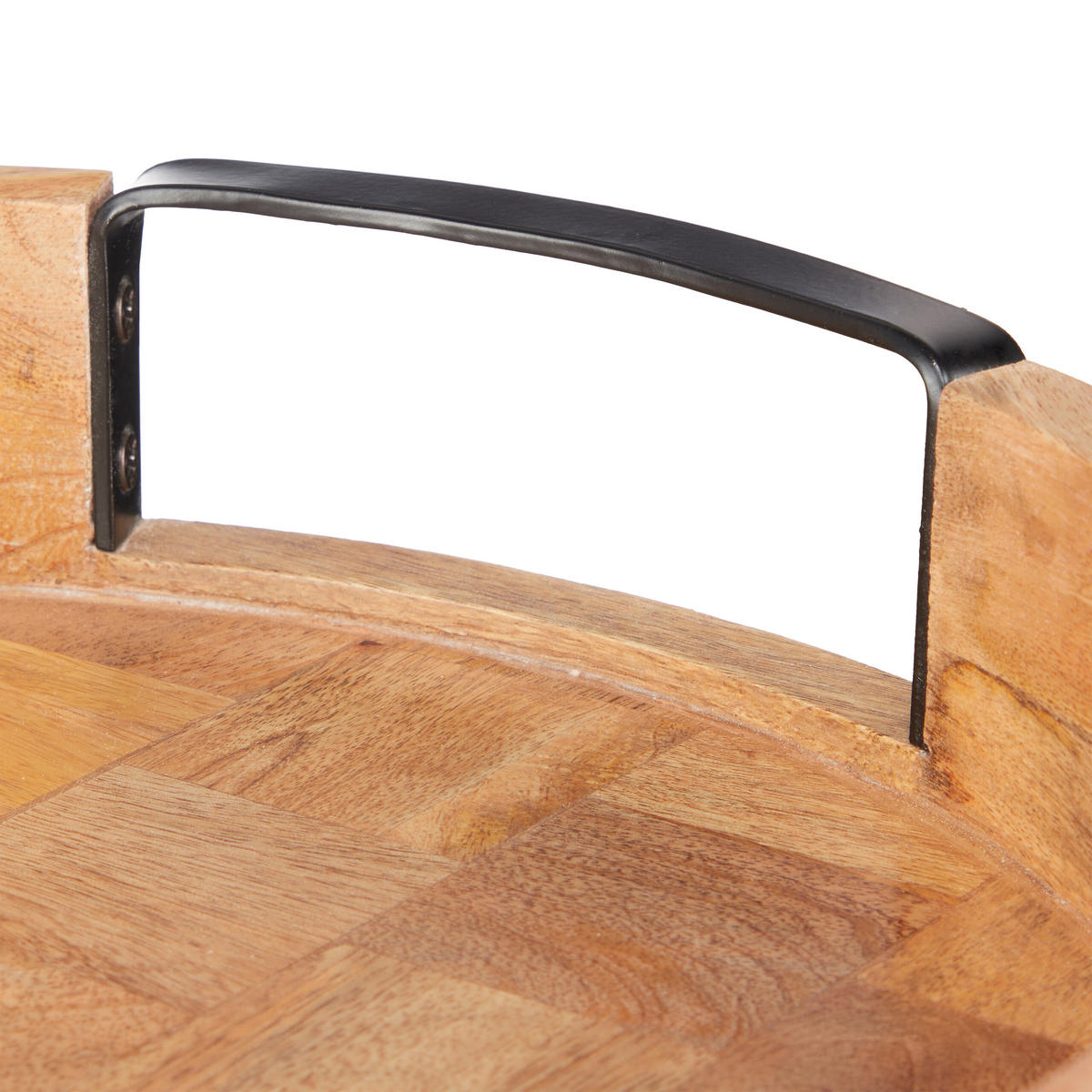 TABLETT - Hellbraun, Holz/Metall (7.5cm) - Relaxdays