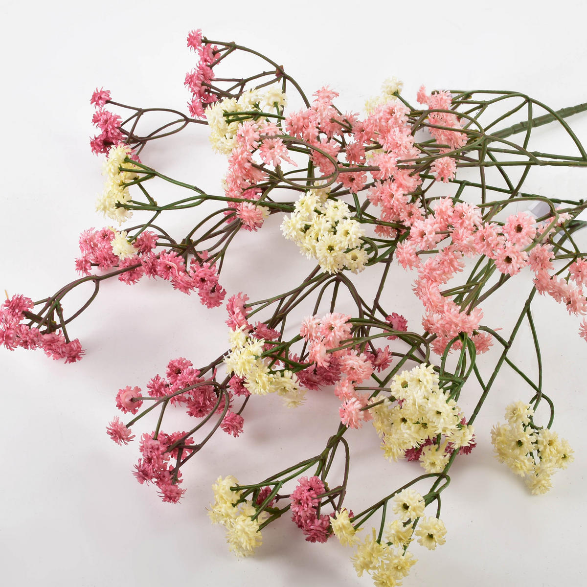 KUNSTBLUME Viridis Gipsputz Rosa 60/60/60 cm Kunstoff - Rosa, Kunststoff (60cm) - Mondex