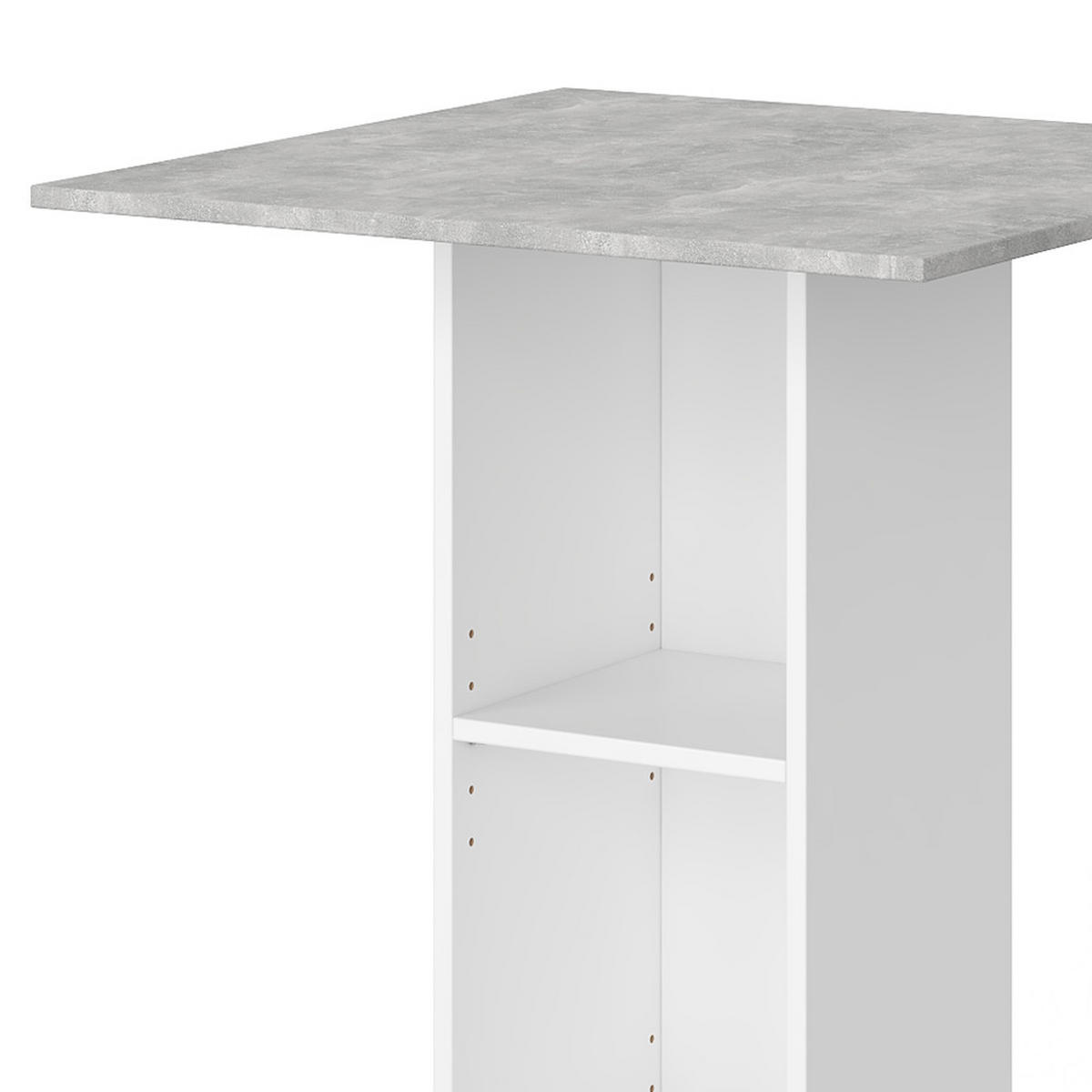 BARTISCH Rodeo Beton 70 x 70 cm - Grau, Holzwerkstoff (70/109/70cm) - Vicco