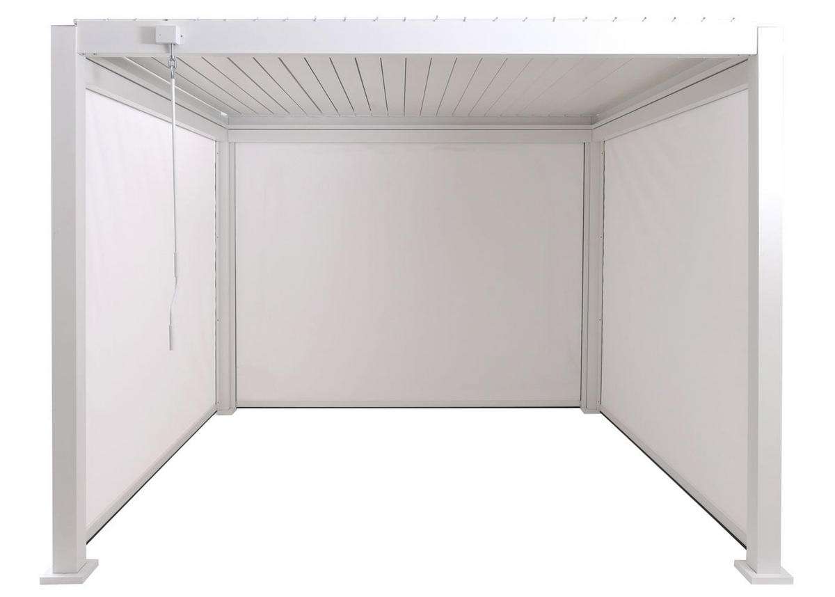 PERGOLA 3x Seitenwand 235x300x300cm Weiß - Weiß, Metall (300/235/300cm) - BERLINLODGE