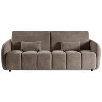 SCHLAFSOFA Carla 3-Sitzer mit Schlaffunktion, Braun - Braun, Textil (225/93/100cm) - Beautysofa