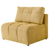 SESSEL/MITTELELEMENT - Strukturstoff - Beige/Gelb, Kunststoff/Textil (96/94/96cm) - home24