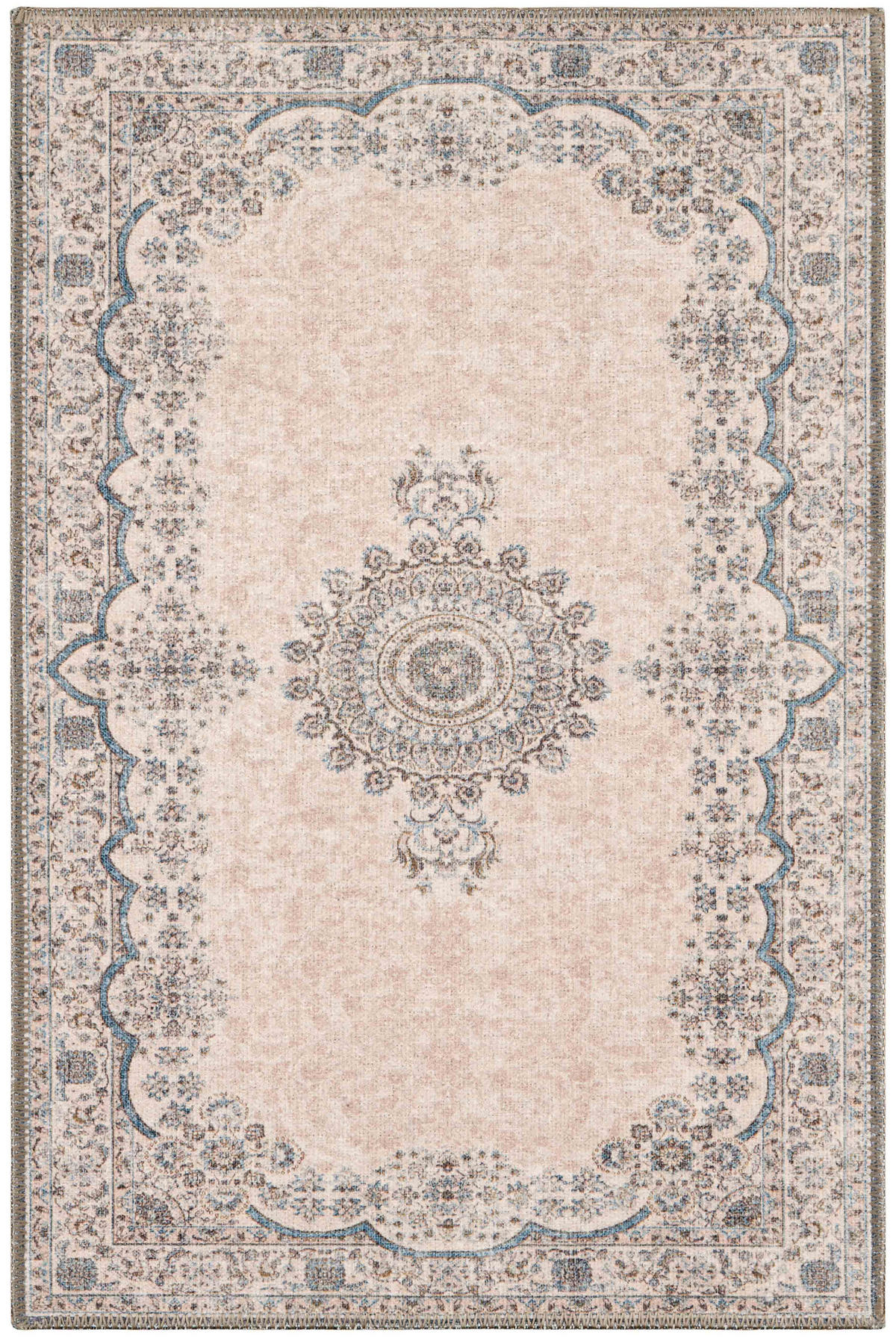 VINTAGE-TEPPICH mit orientalischem Muster in zartrosa Carry 67x100 cm - Pink, Textil (67/100cm) - Nazar Rugs