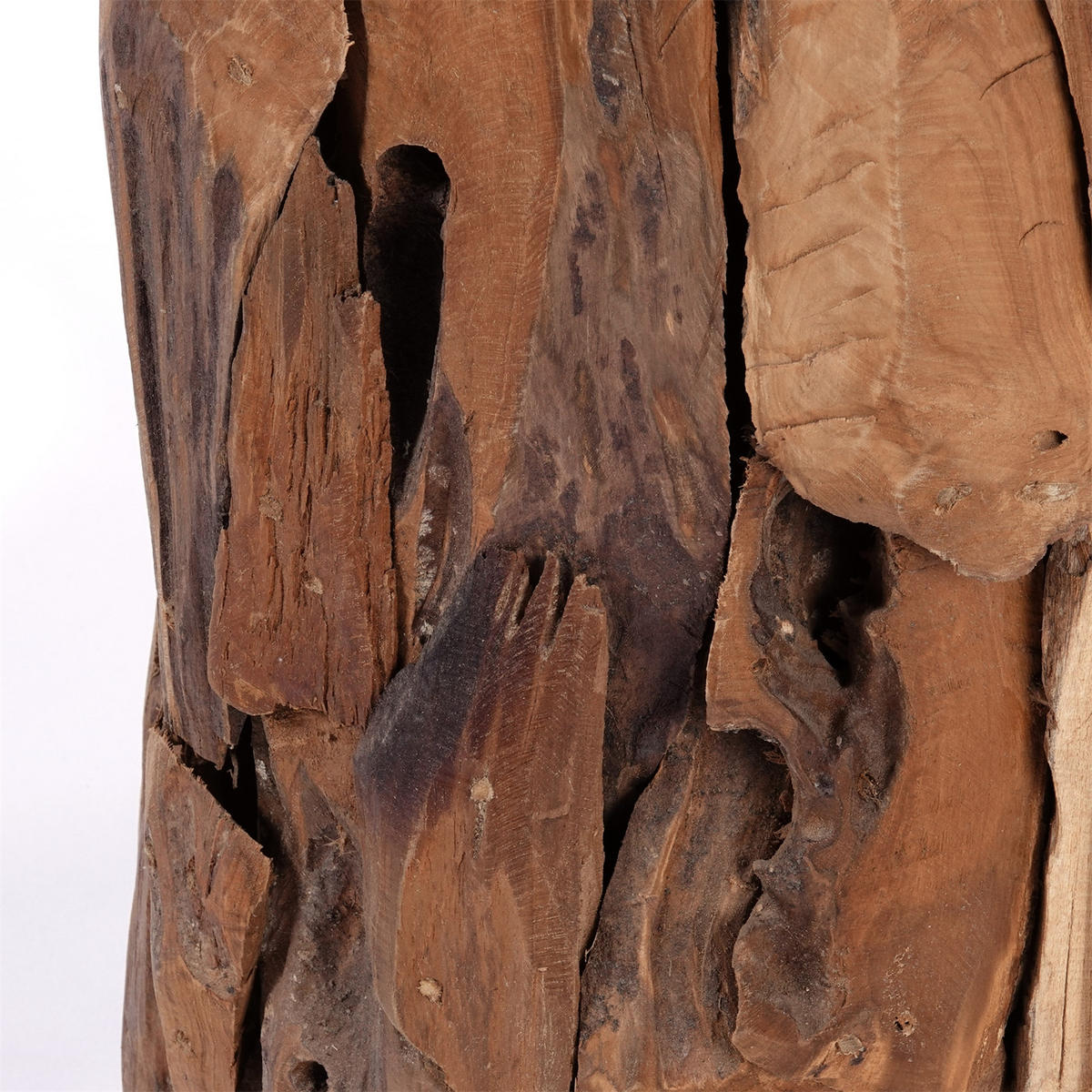 DEKO-SÄULE Malea 80 Treibholz, für Pflanzen, Kerzen naturfarben - Naturfarben, Holz (35/35/80cm) - CREEDWOOD