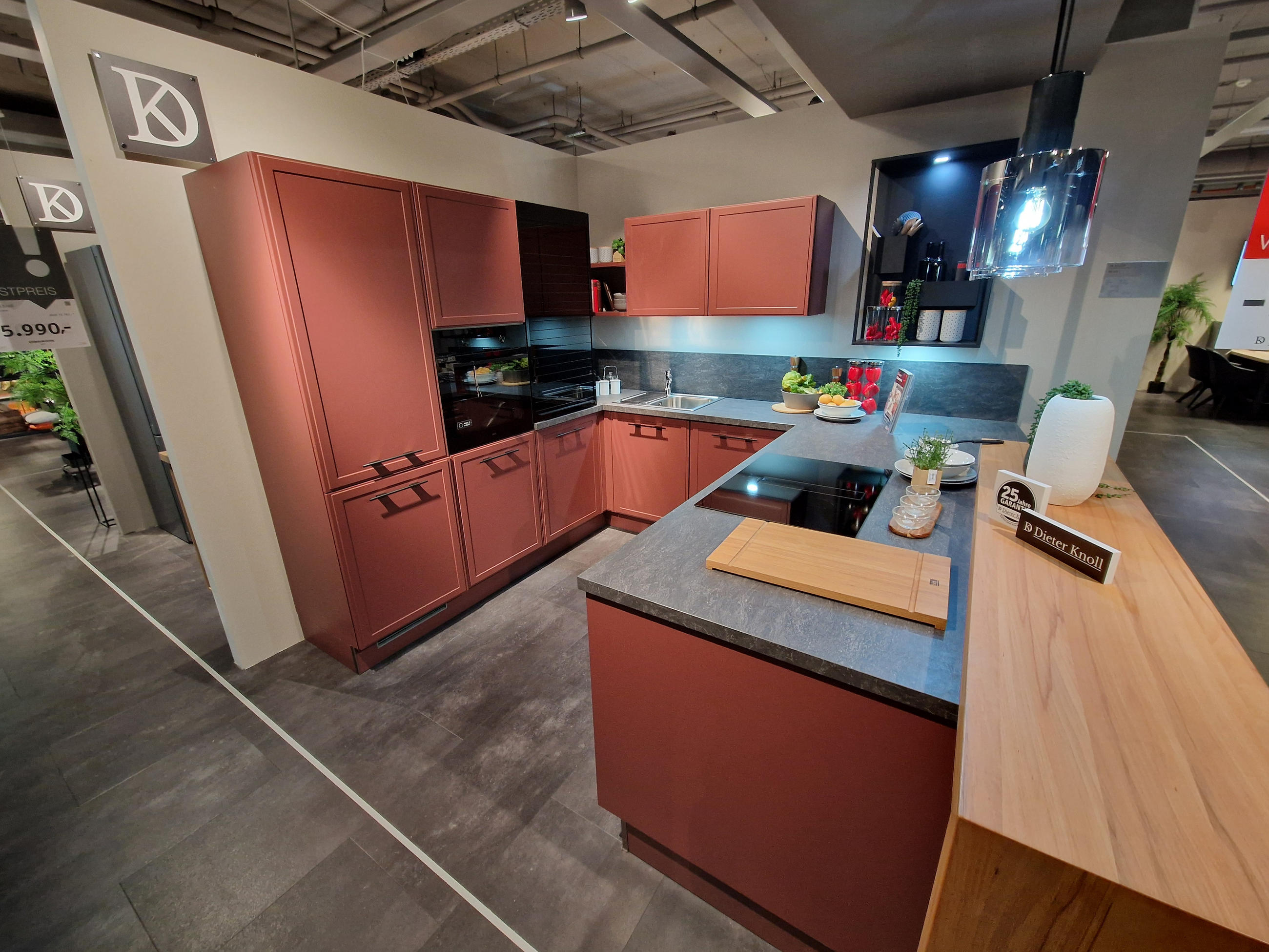 ALL - INCLUSIVE Einbauküche Dieter Knoll Rot - Dieter Knoll