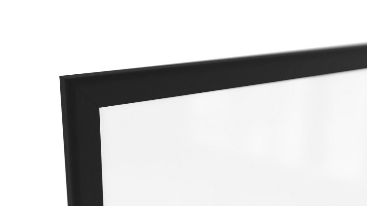 MAGNETISCHES Whiteboard mit schwarzen Holzrahmen 90x60cm - Schwarz, Metall (90/60/1.5cm) - ALLboards
