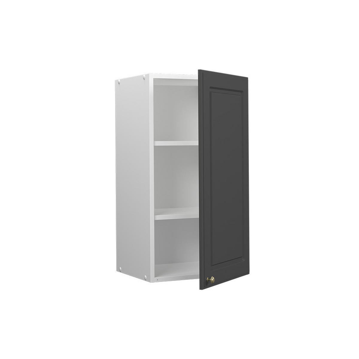HÄNGESCHRANK Fame-Line Anthrazit-Gold 40 cm - Anthrazit/Weiß, Holzwerkstoff (40/72/34.1cm) - Vicco