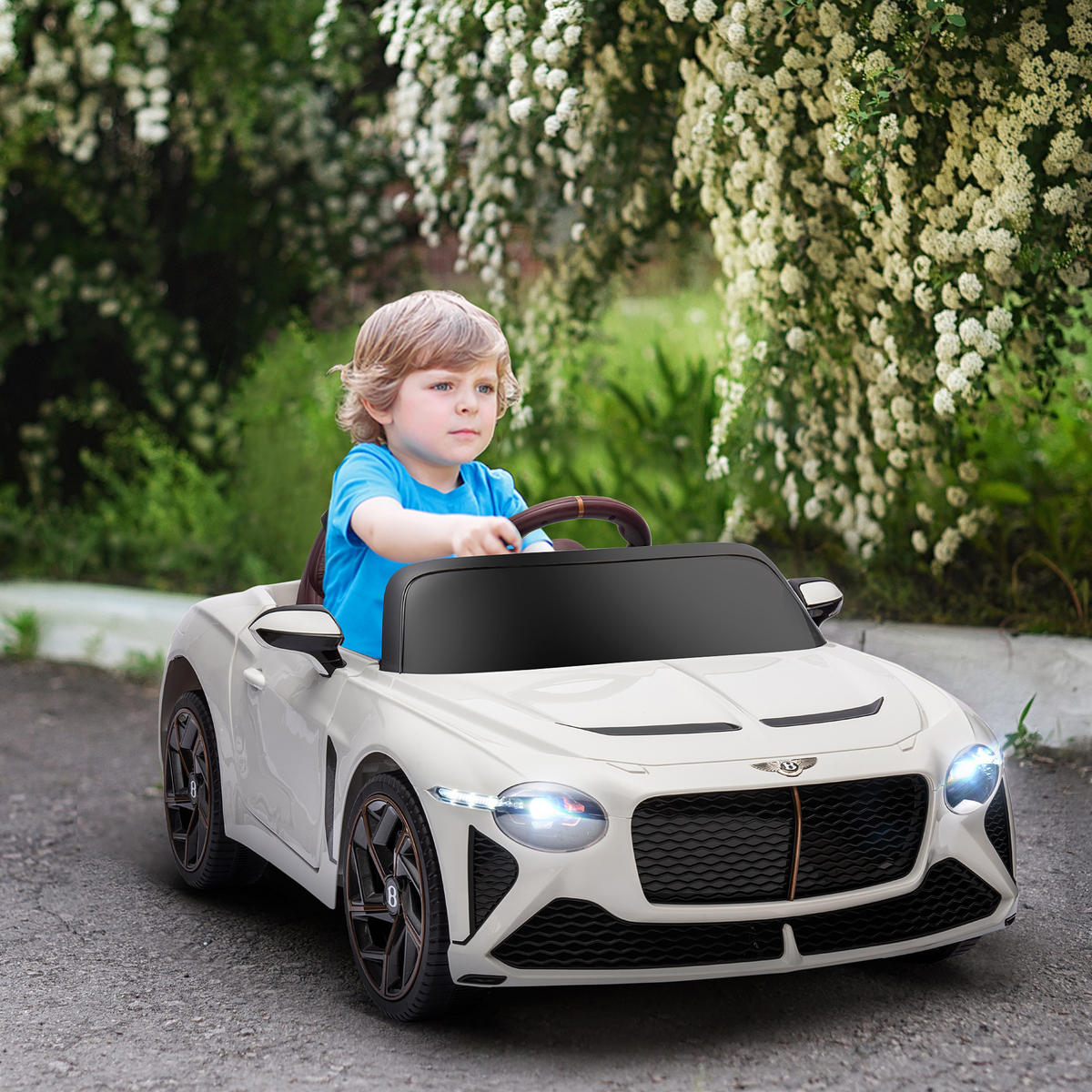 ELEKTRO-KINDERAUTO DE-13157 Flügeltüren Weiß - Weiß, Kunststoff (108/65/45cm) - ComfortXL