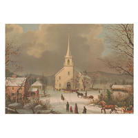 FOTOTAPETE 208x146 cm - Winterlandschaft - Braun, Textil (208/146cm) - Wallfluent