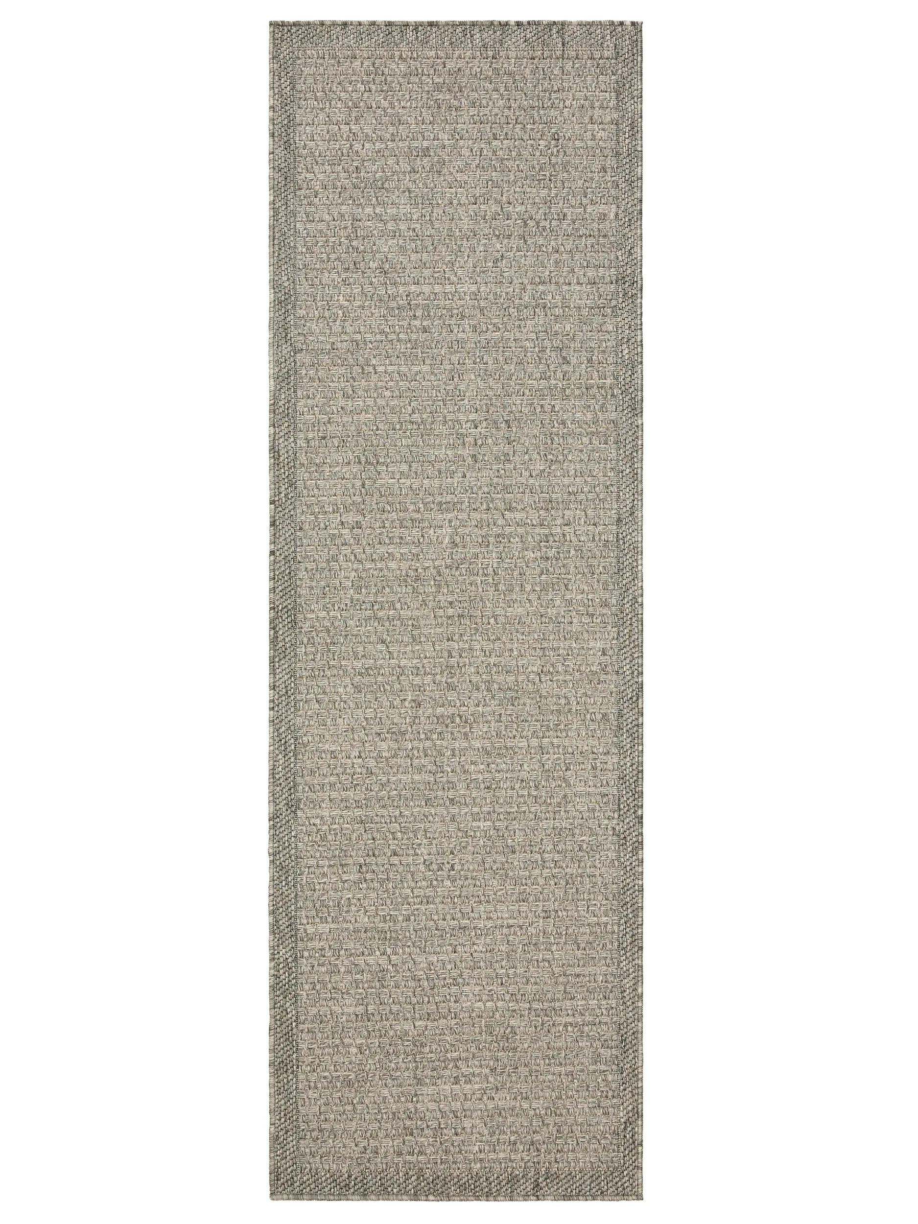 OUTDOORLÄUFER Iowa Dunkelgrau 80/300 cm - Dunkelgrau, Kunststoff/Textil (80/300cm) - benuta