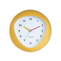 WANDUHR Funky Vibes Ø25,5 cm - Gelb, Kunststoff (25/4.4/25cm) - Karlsson