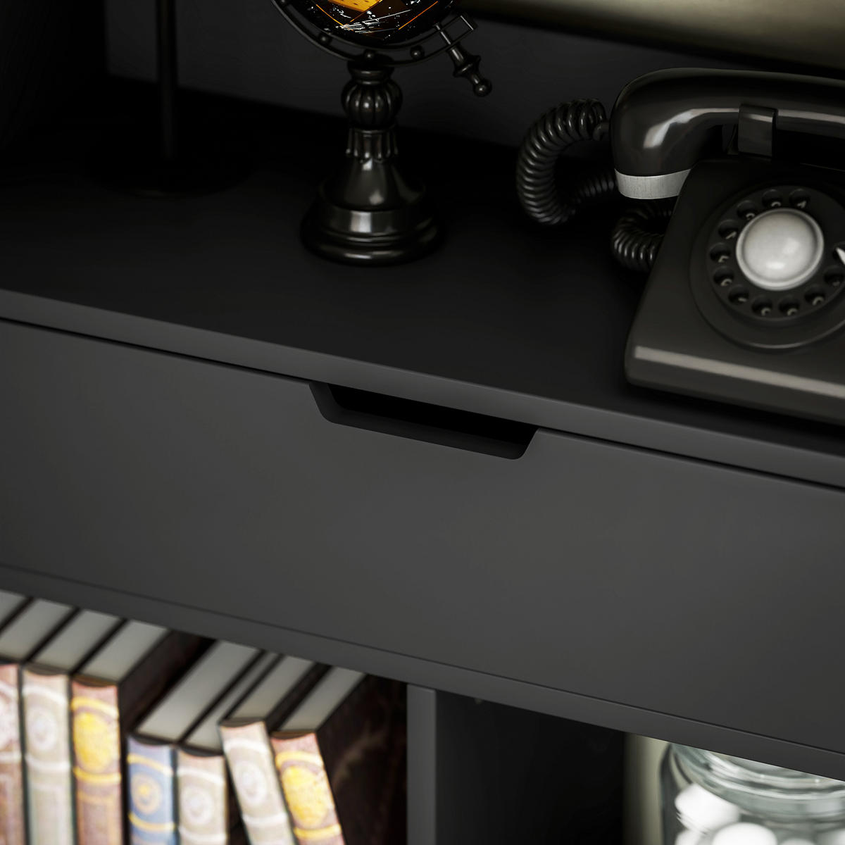 BÜCHERREGAL 60/24/184,5 cm weiß - Brombeere, Kunststoff (60/158/26cm)
