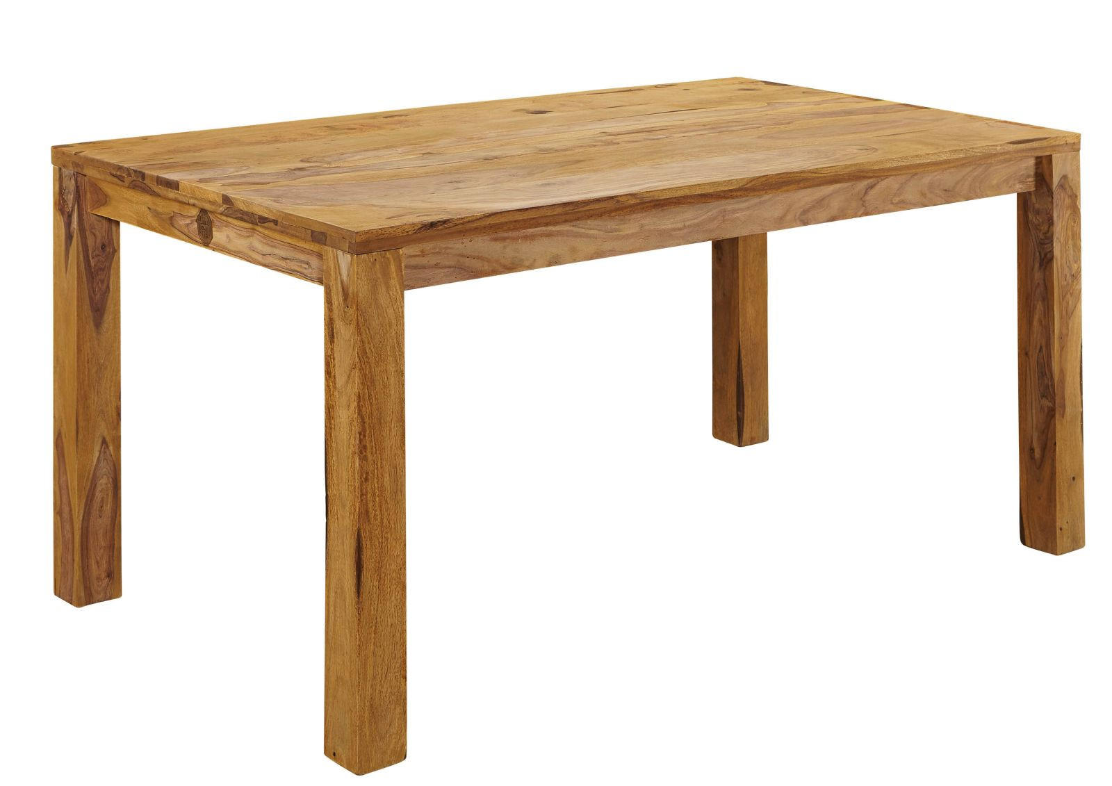 ESSTISCH Sheesham 80x80x76 braun geölt NATURE BROWN #811 - Braun, Holz (80/80/76cm) - Massivmoebel24