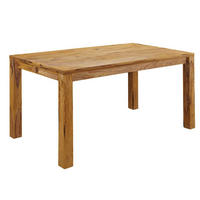 ESSTISCH Sheesham 80x80x76 braun geölt NATURE BROWN #811 - Braun, Holz (80/80/76cm) - Massivmoebel24