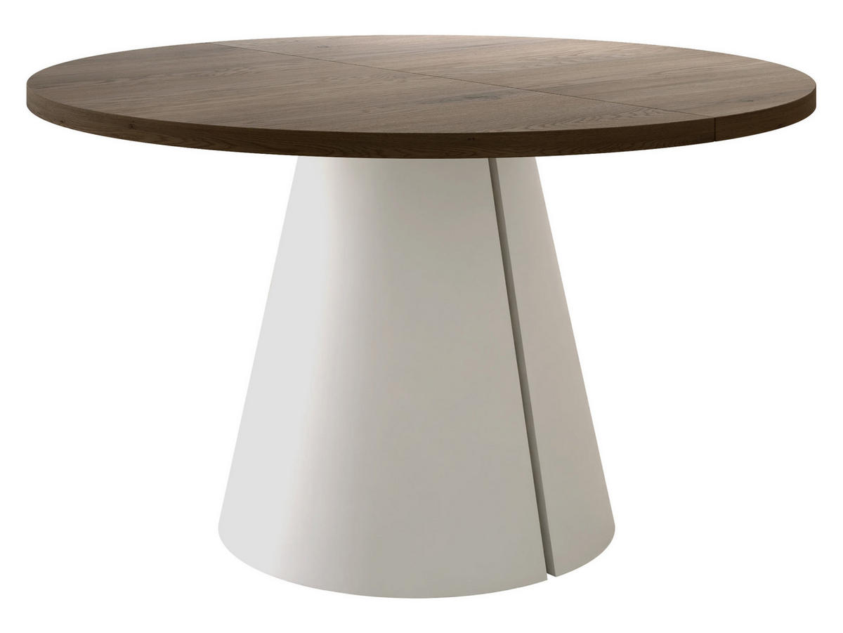 ESSTISCH Calma Cashmere 100 - Kaschmir/Eichefarben, Holzwerkstoff/Metall (100/100/76cm) - MIRJAN24