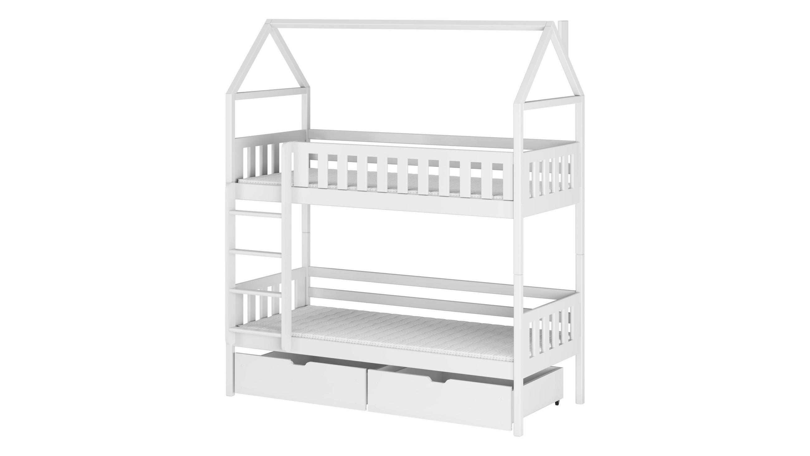 HAUSBETT WEIß - Weiß, Holz (90/200cm) - FURNLUX