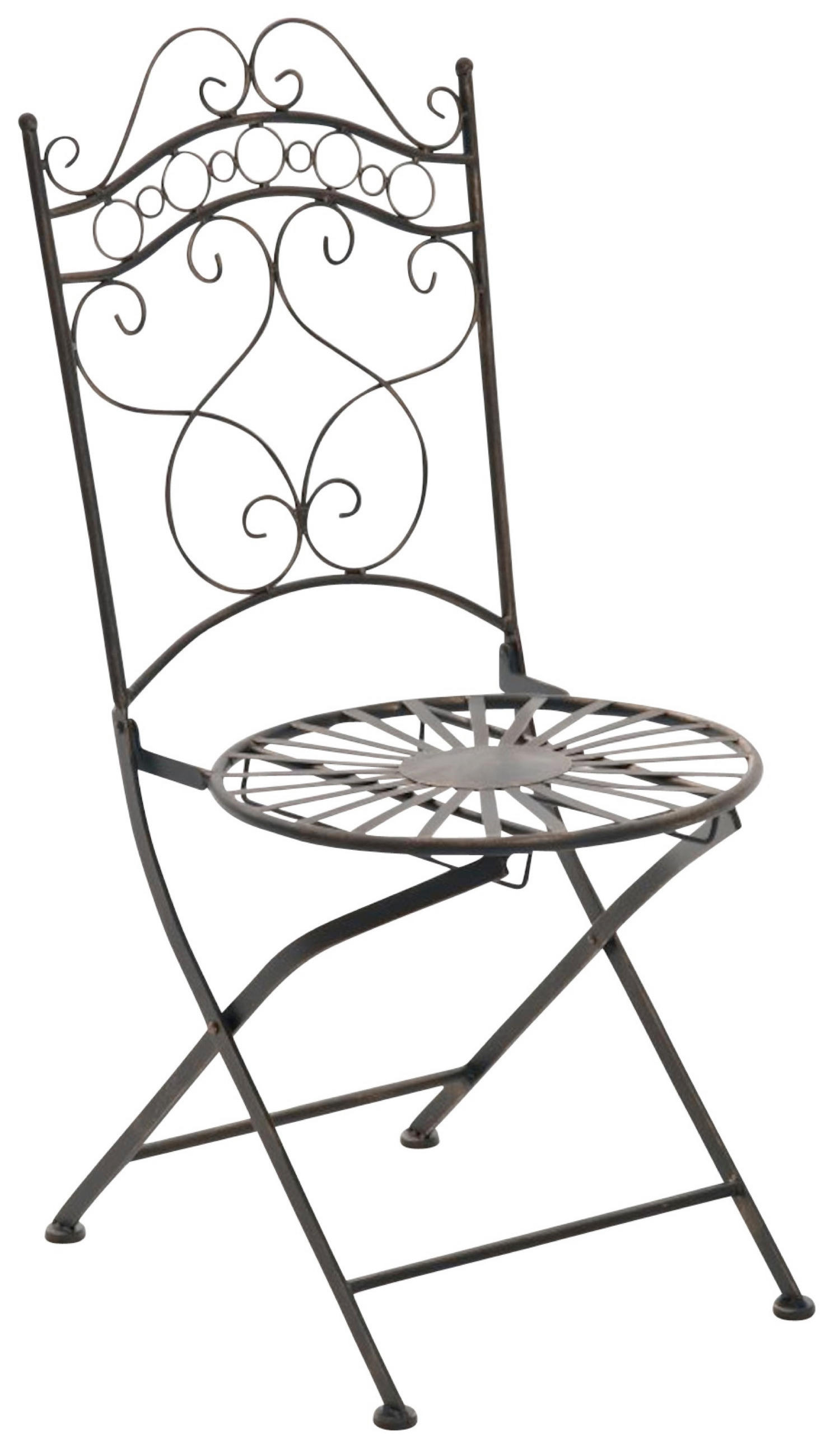 GARTENSTÜHLE Indi - 2er Set - bronze - Braun, Metall (40/50/92cm) - TPFGarden